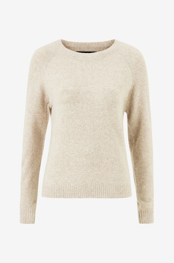Vero Moda - Genser vmDoffy LS O-Neck Blouse - Grå