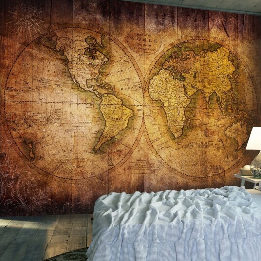 Fototapet World On Old Map 300x210 - Finnes i flere størrelser