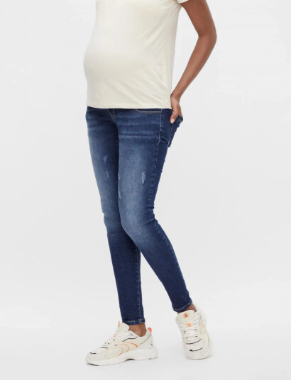 Mamalicious Mlemma Dmb Slim Recycled Jeans A. - Blue - 26 x 32