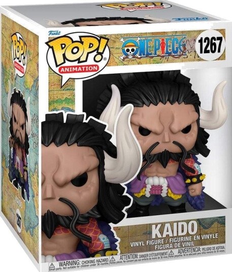 Northix One Piece Kaido-figur samleobjekt actionleketøy 7 tommer høy