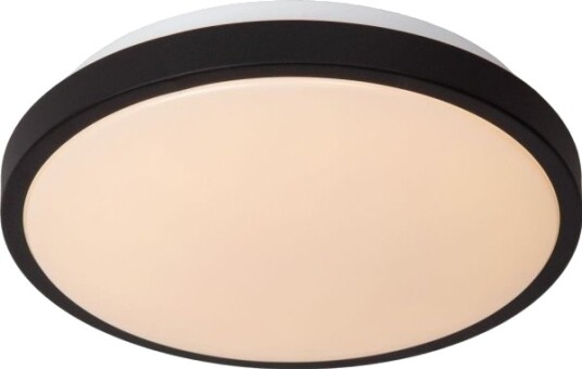 Delight Lucide Dasher Taklampe 79110/30/30 Taklampe 1X12w Led 2700K 700Lm Ip44 Hvit/Svart
