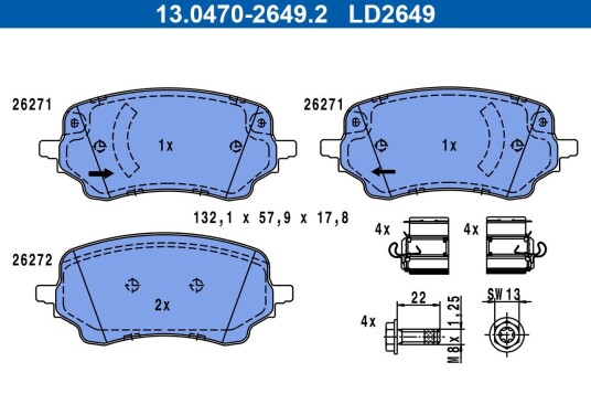 Bremseklosser ATE 13.0470-2649.2