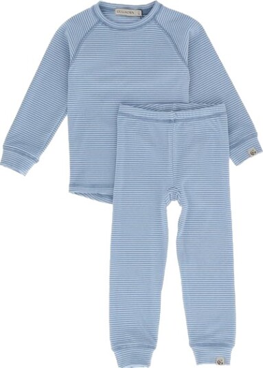 Gullkorn Cactus fleece sett   lys blå   116