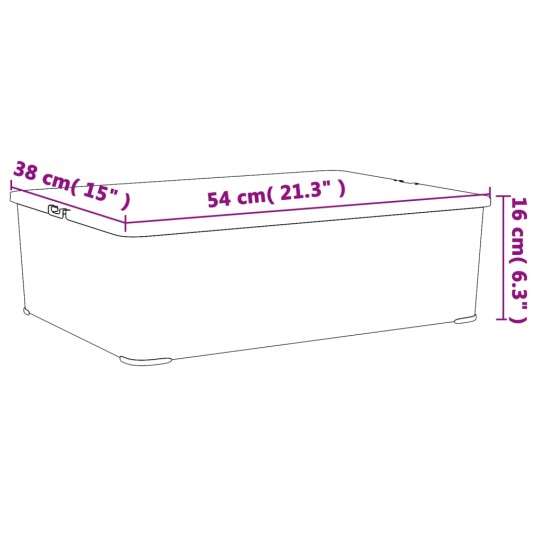 Putekasser plast 6 stk 25 L stablebar 8720845951894 Putekasser plast 6 stk 25 L stablebar 8720845951894