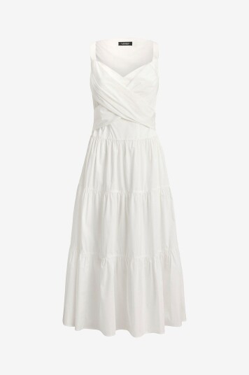 Lauren Ralph Lauren Kjole Y/d 70's Broadcloth Hvit Lauren Ralph Lauren Kjole Y/d 70's Broadcloth Hvit