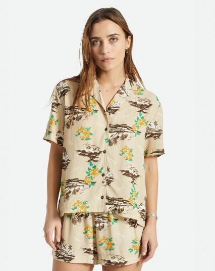 Brixton Bunker Paradise S/S WVN Beige