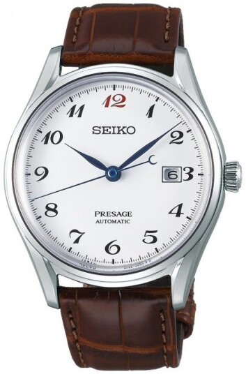 Seiko Herreklokke SJE075J1 Presage Hvit/Lær Ø39.5 mm