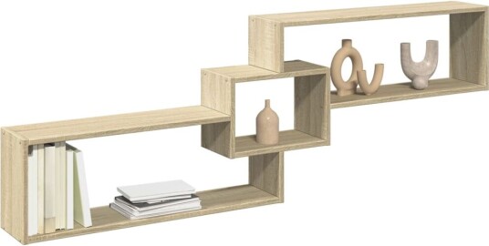 Veggskap 158x18x53 cm sonoma eik konstruert tre
