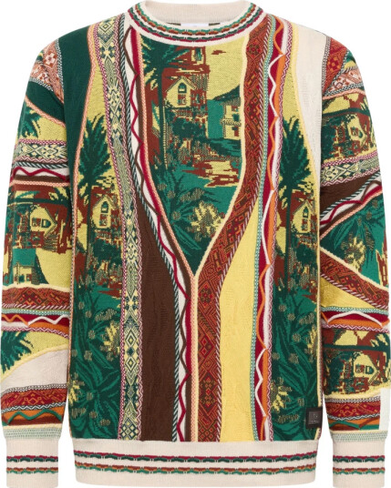 Carlo Colucci Herre Strikkevarer Flerfarget 2XL,