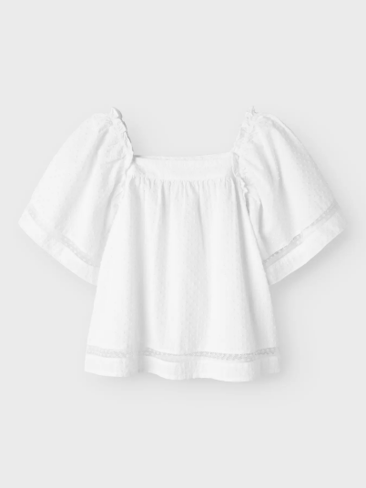 Name It Fatidias Short Sleeve Top Hvit 146/152