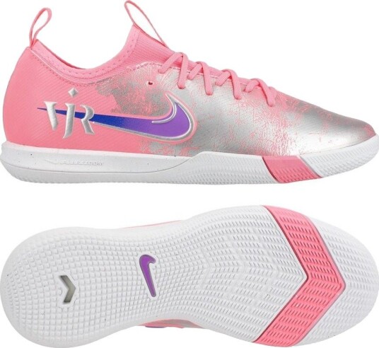 Nike Air Zoom Mercurial Vapor 16 Academy IC Vini Jr. Personal Edition   Rosa/Blå Barn   Innendørs (IC) størrelse 38