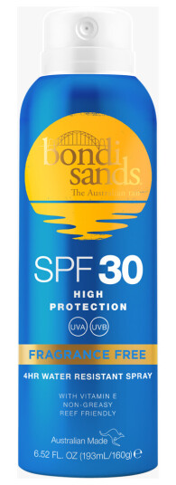 Bondi Sands Fragrance Free Aerosol Mist SPF 30 160 g