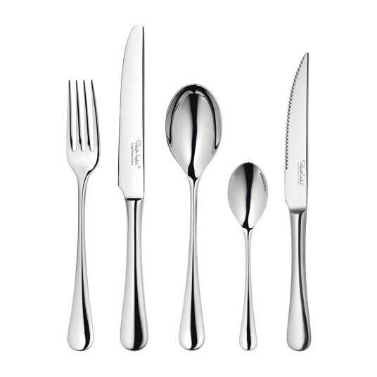 Robert Welch Radford bestikk blank 24 deler + 6 grillkniver