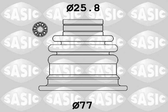 Sasic Mansjettsett drivaksel SASIC 1904052