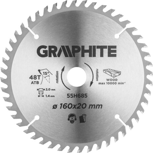 Graphite Skive Til Stikksag/Pendelsag, Innsatsblad, Widia, 160 X 1,4 X 2,0 X 20 Mm, 48 Tenner