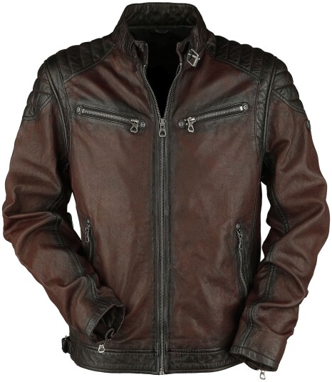 Gipsy Skinnjakke - Colt W18 Lasanv - S til 3XL - Herrer - rødbrun Gipsy Skinnjakke - Colt W18 Lasanv - S til 3XL - Herrer - rødbrun