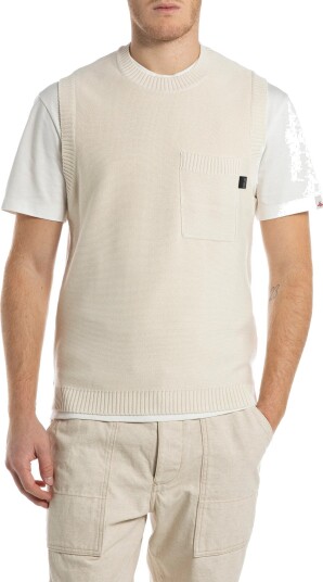 Replay Regular Natural Component Sweater Cream L