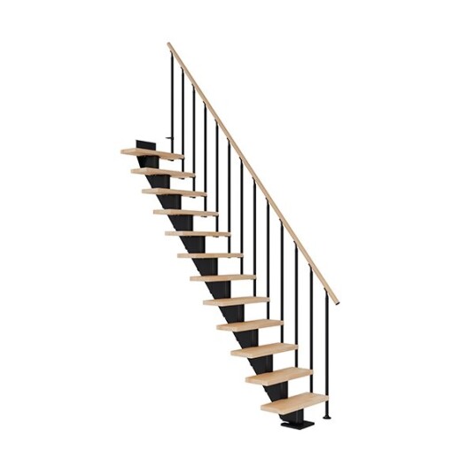 Dolle Frankfurt Rett Trapp Svart-classic Ii-oljet Bøk-75-13 - Loddrett Høyde 259 301 Cm Dolle Frankfurt Rett Trapp Svart-classic Ii-oljet Bøk-75-13 - Loddrett Høyde 259 301 Cm