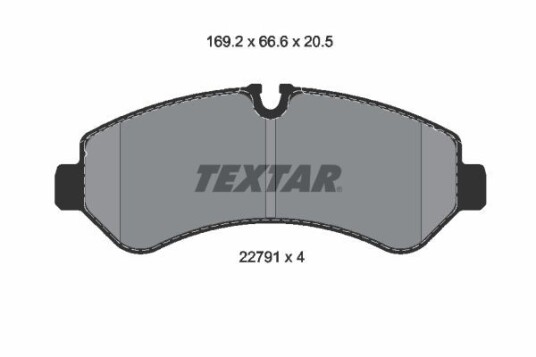 Bremseklosser TEXTAR 2279101 Bremseklosser TEXTAR 2279101