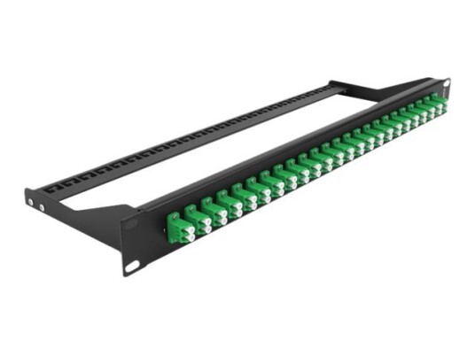 Delock - Koblingspanel - Rackmonterbar - Lc Duplex Sm X 24 - Svart Grønn - 1U - 19"
