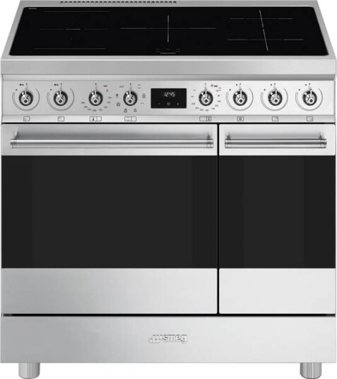 Smeg C92IMX2 Induksjonskomfyr 90 cm Rustfritt Stål med To Ovn