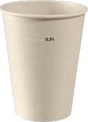 Papbæger Ø90x113mm 30Cl 12Oz Breeze Kolddriksbæger Bagasse/Pla,18 Pk X 50 Stk/Krt