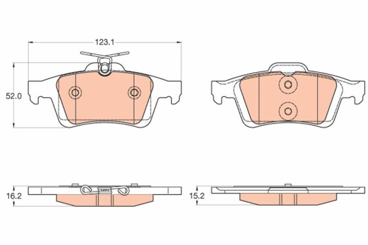 Bremseklosser TRW GDB2033