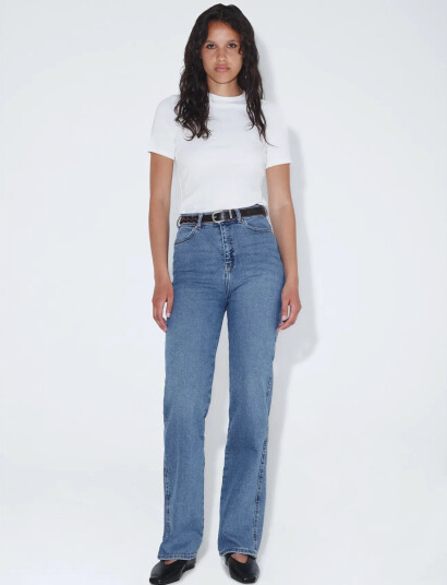 Dr Denim Moxy High Straight - Blue - M x 34 Dr Denim Moxy High Straight - Blue - M x 34