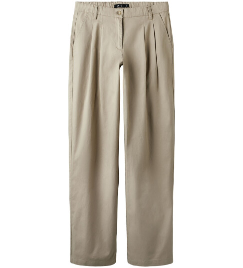 LMTD Nlflyndt Lw Pleat Loose Pant Noos Beige 146
