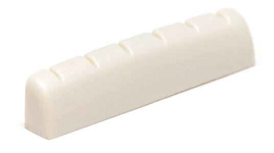 Graph Tech Tusq Pq-6060-00 G- Style Nut, Flat, Slotted, 1/4" Thick Graph Tech Tusq Pq-6060-00 G- Style Nut, Flat, Slotted, 1/4" Thick