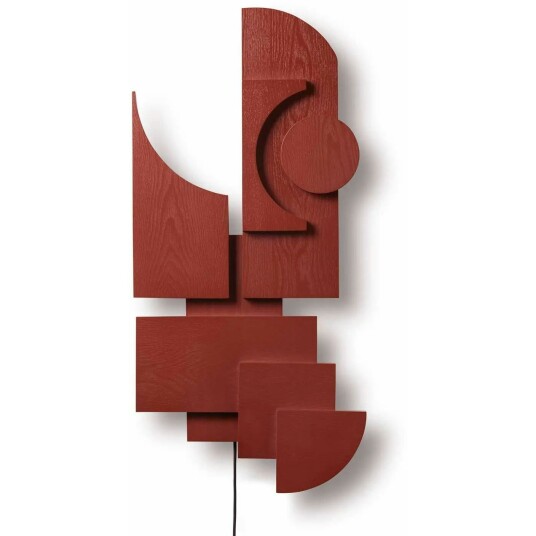Vennligst Vent med Å Bli Sittende Totem Deco Vegglampe Baskisk Rød