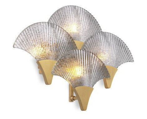 Vitae vägglampa mässing