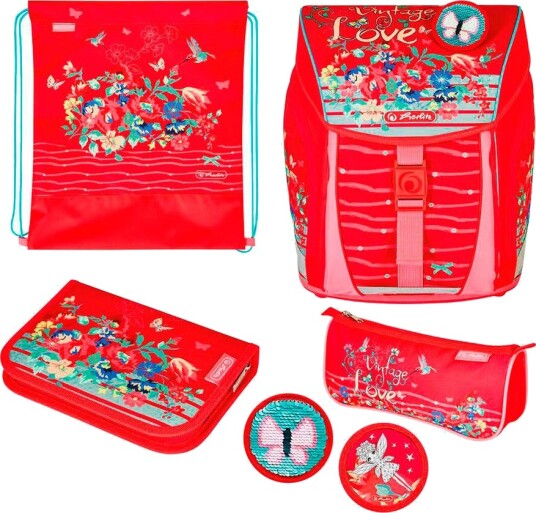 Herlitz SoftLight Plus Skolesekk Med Tilbehør 16L Jungle Herlitz SoftLight Plus Skolesekk Med Tilbehør 16L Jungle