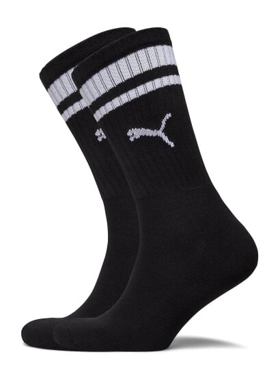 PUMA Puma Unisex Heritage Crew Sock 2P - Black - 39-42