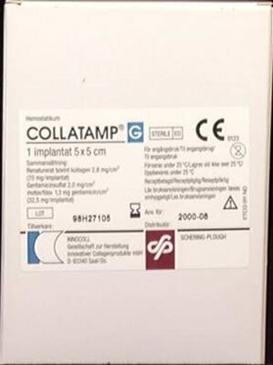 Collatamp G  5x 5x0,5cm