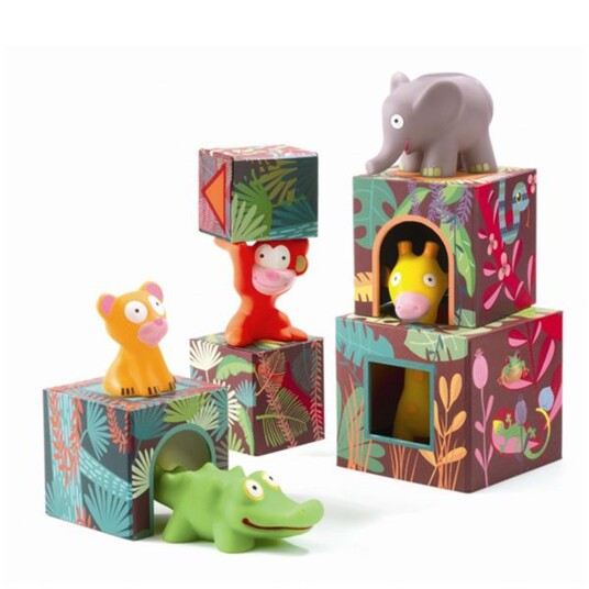 Djeco Blocks for Infants Topanijungle Djeco Blocks for Infants Topanijungle
