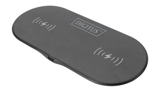 DIGITUS duo wireless charging pad - 2-in-1 - 15 Watt