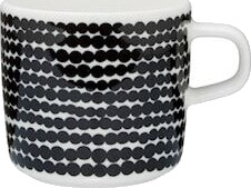Marimekko Siirtolapuutarha Kaffekopp 20 cl Hvit/Svart/Räsymatto Marimekko Siirtolapuutarha Kaffekopp 20 cl Hvit/Svart/Räsymatto