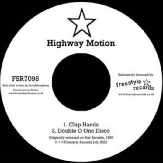 Highway Motion Clap Hands Double O One Disco Uk Vinyl