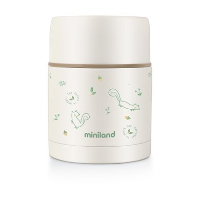 miniland Termosbeholder natur mat termos grønn 600 ml