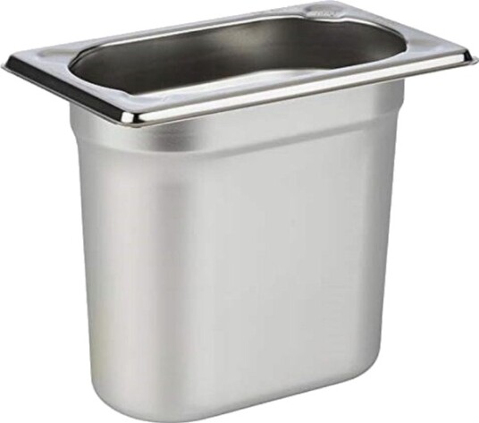 Gastro-Kantin 1/9 Gn 1,5 L Rustfritt Stål 17,5X10,5X15 Cm - Kun Til Naturgas Eller Flaskegas