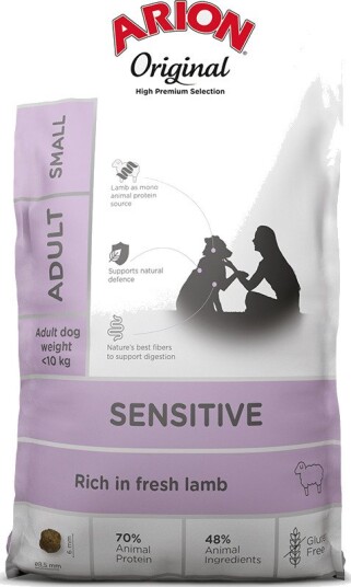 Arion tørrfôr Adult Original Small Breed og ris lam 7 kg