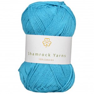 Shamrock Yarns 100% Bomull 8/4 Garn 12 Mørk Turkis
