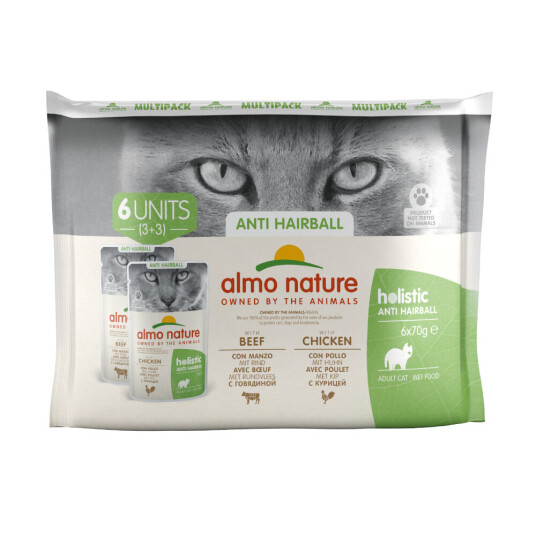 Holistic Anti Hairball Kylling & Okse 24 X 70 G Holistic Anti Hairball Kylling & Okse 24 X 70 G
