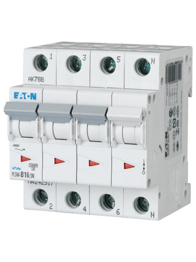 Eaton Plsm-c16/3n-mw - miniature circuit breaker mcb (4015082425432)
