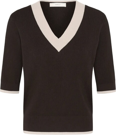 InWear Leenahiw V Neck Blouse Brown M