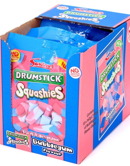 12 stk Swizzels Drumstick Squashies med Tyggegummi Smak   Hel Eske