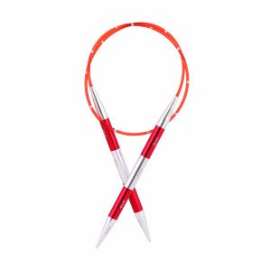 KnitPro SmartStix Rundpinne Aluminium 40cm Rød 3,50mm