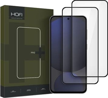 Hofi Samsung Galaxy S24 FE Premium Pro+ Beskyttelsesglass Svart Kant 2 Stk.