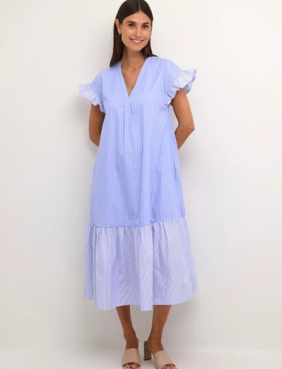 Culture Cucia Sleeveles Striped Dress - Blue - XS Culture Cucia Sleeveles Striped Dress - Blue - XS